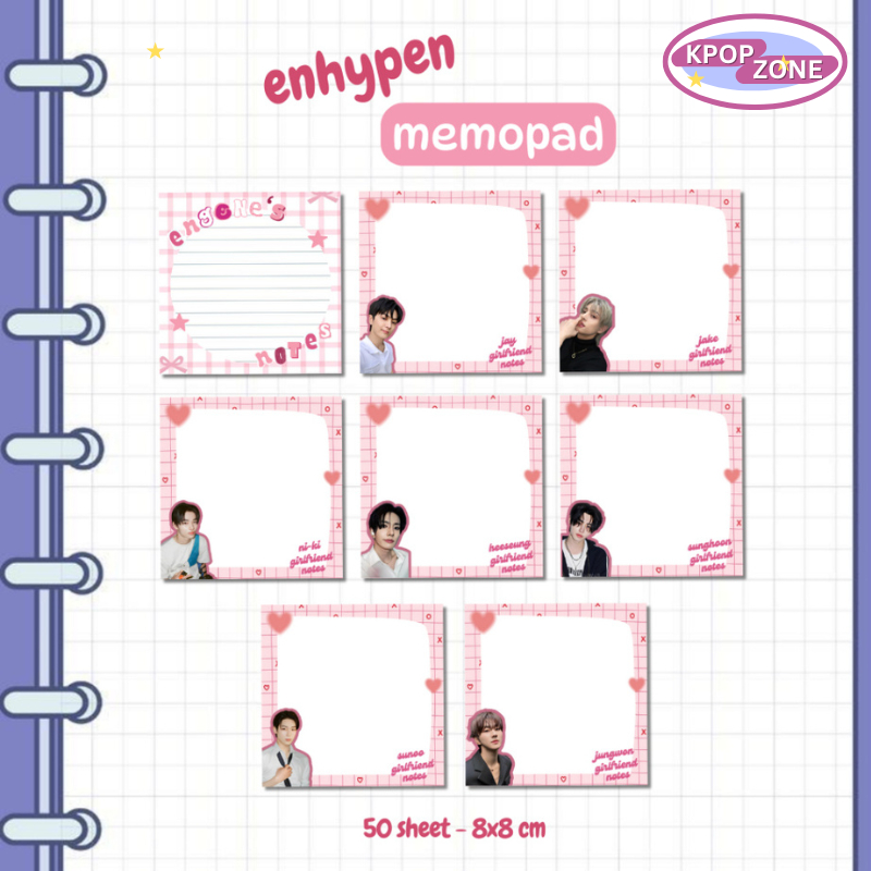 

MEMOPAD ENHYPEN BISA UNTUK FREEBIES