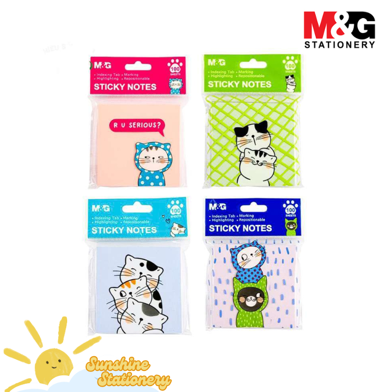 

M&G Sticky Notes SO MANY CATS Pastel 100 Lembar YS-375
