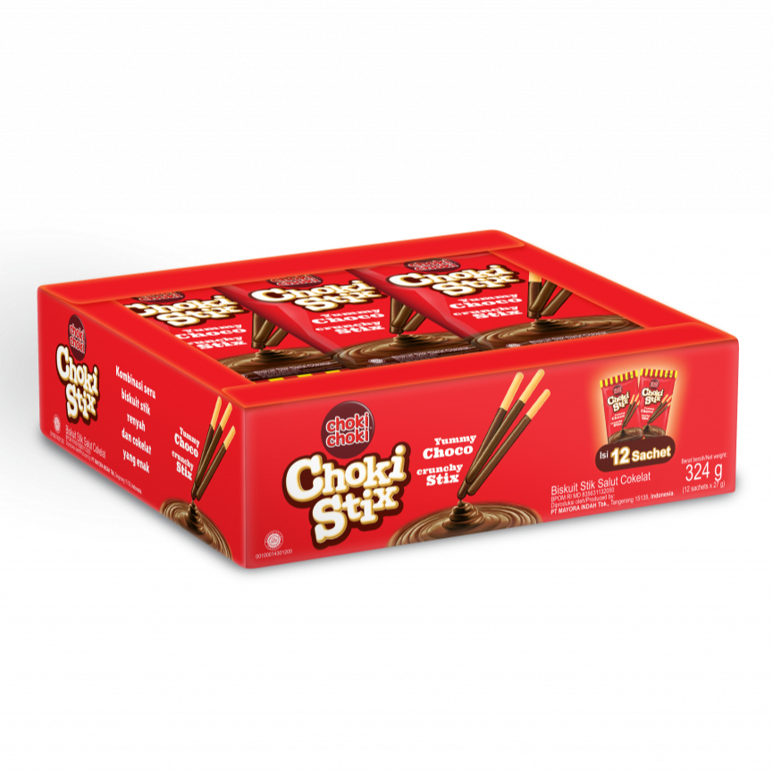 

CHOKI CHOKI STIX YUMMY CHOCO CRUNCHY STIX 288 GR 8996001313626