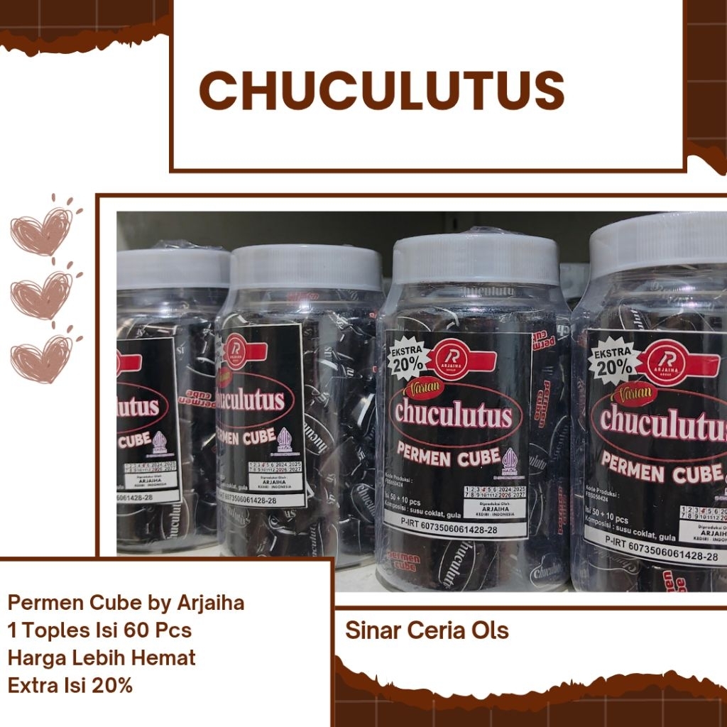 

permen cube viral millo milo CHUCULUTUS obral isi 60 pcs
