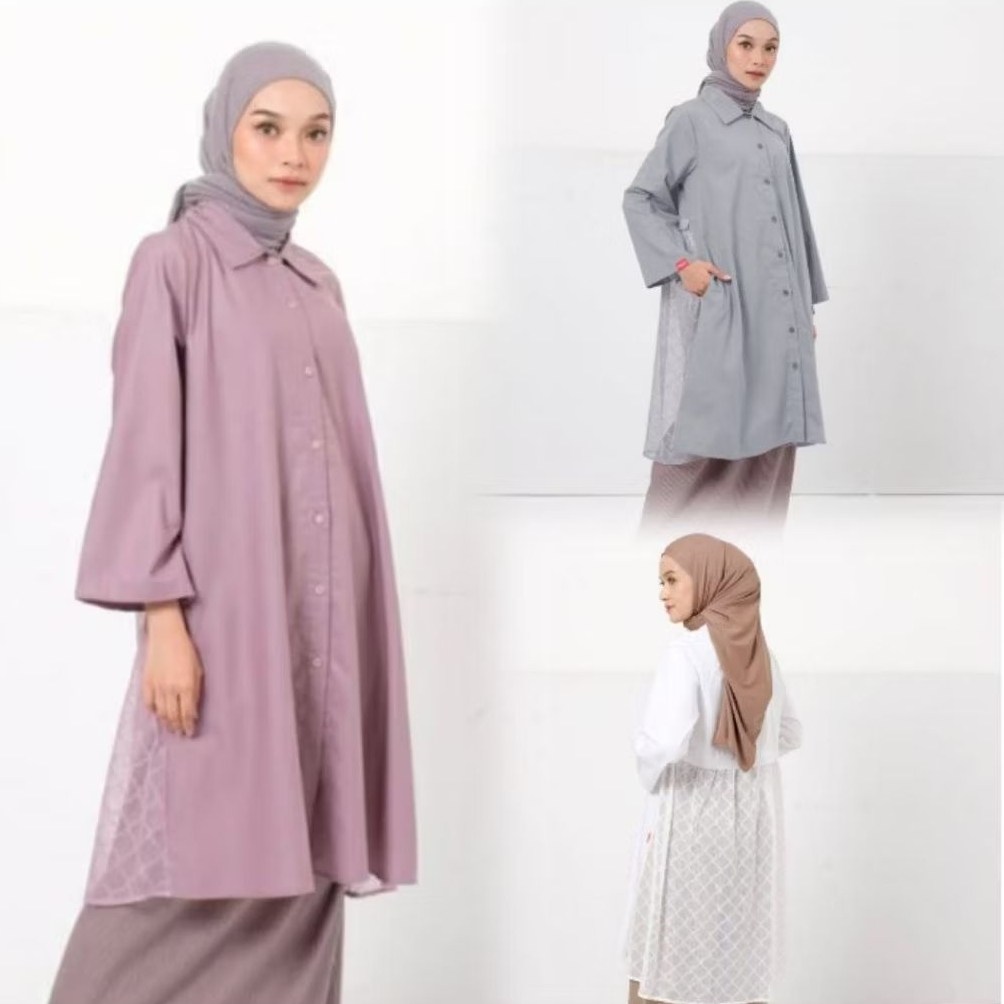 Dauky tunik lace katun