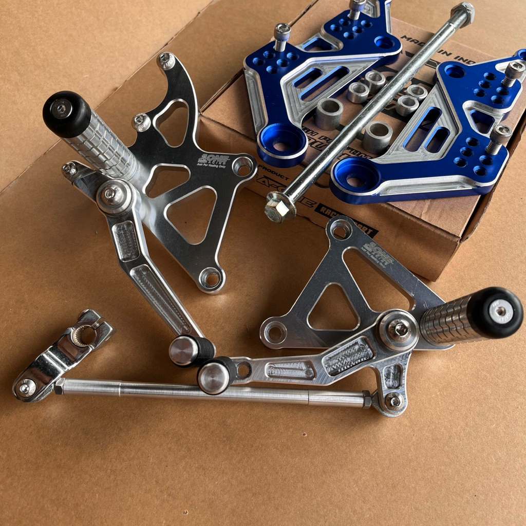 UB MX KING AONE CNC PREMIUM type Race Underbon Mx king Race Warna Anodize Silver Biru Ub mx king Mod