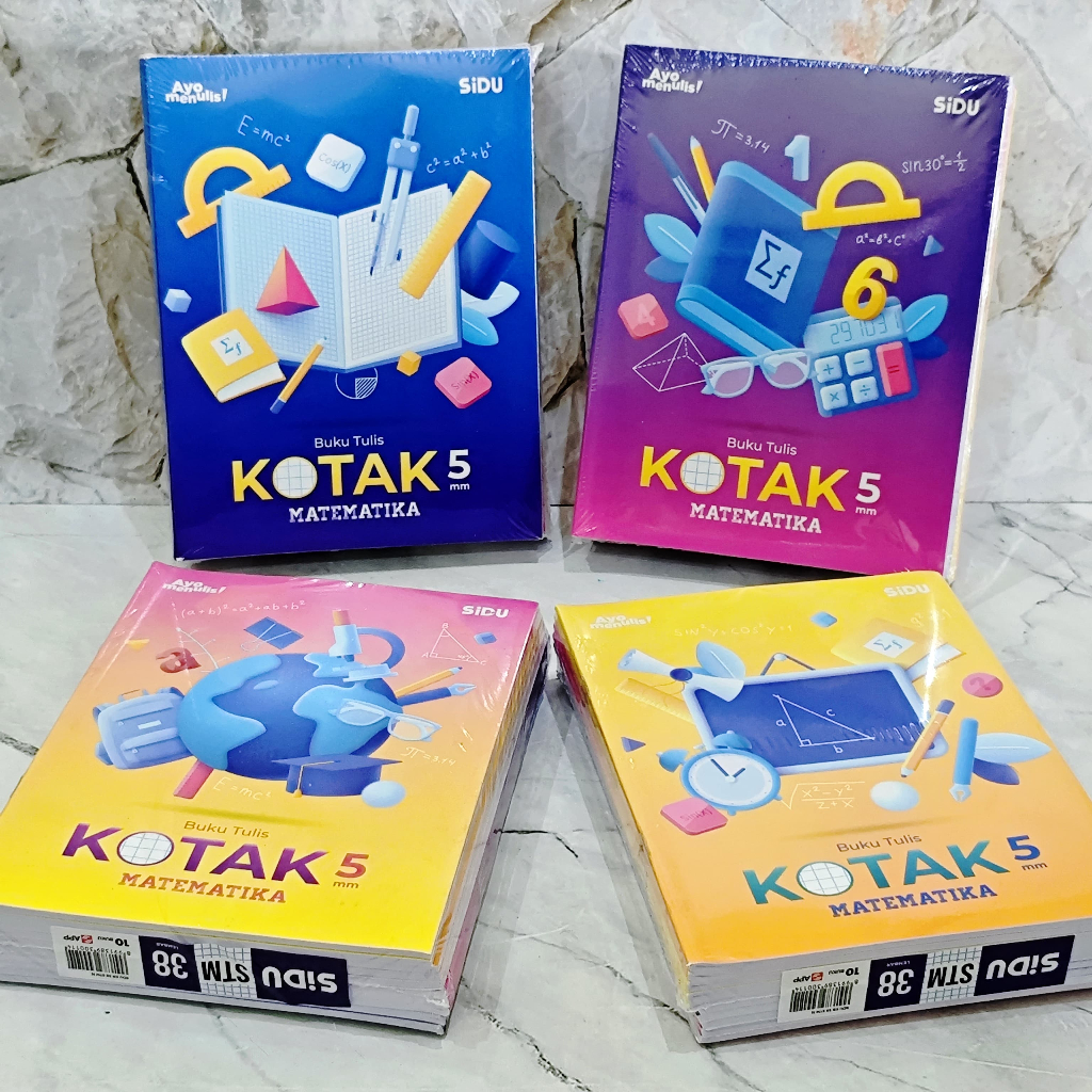 

SATU PACK ( 10 BIJI ) Buku Tulis Kotak Kecil Matematika Sidu Buku Tulis Strimin Sinar Dunia