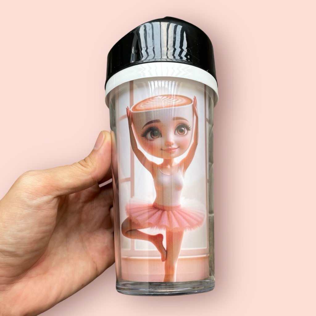 Botol Minum Tumbler Gelas Balerina capucina Karakter Kartun Film Anak Viral Bekal Sekolah Souvenir U
