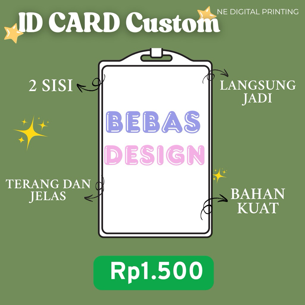 

ID CARD / CETAK ID CARD / ID CARD BEBAS DESIGN