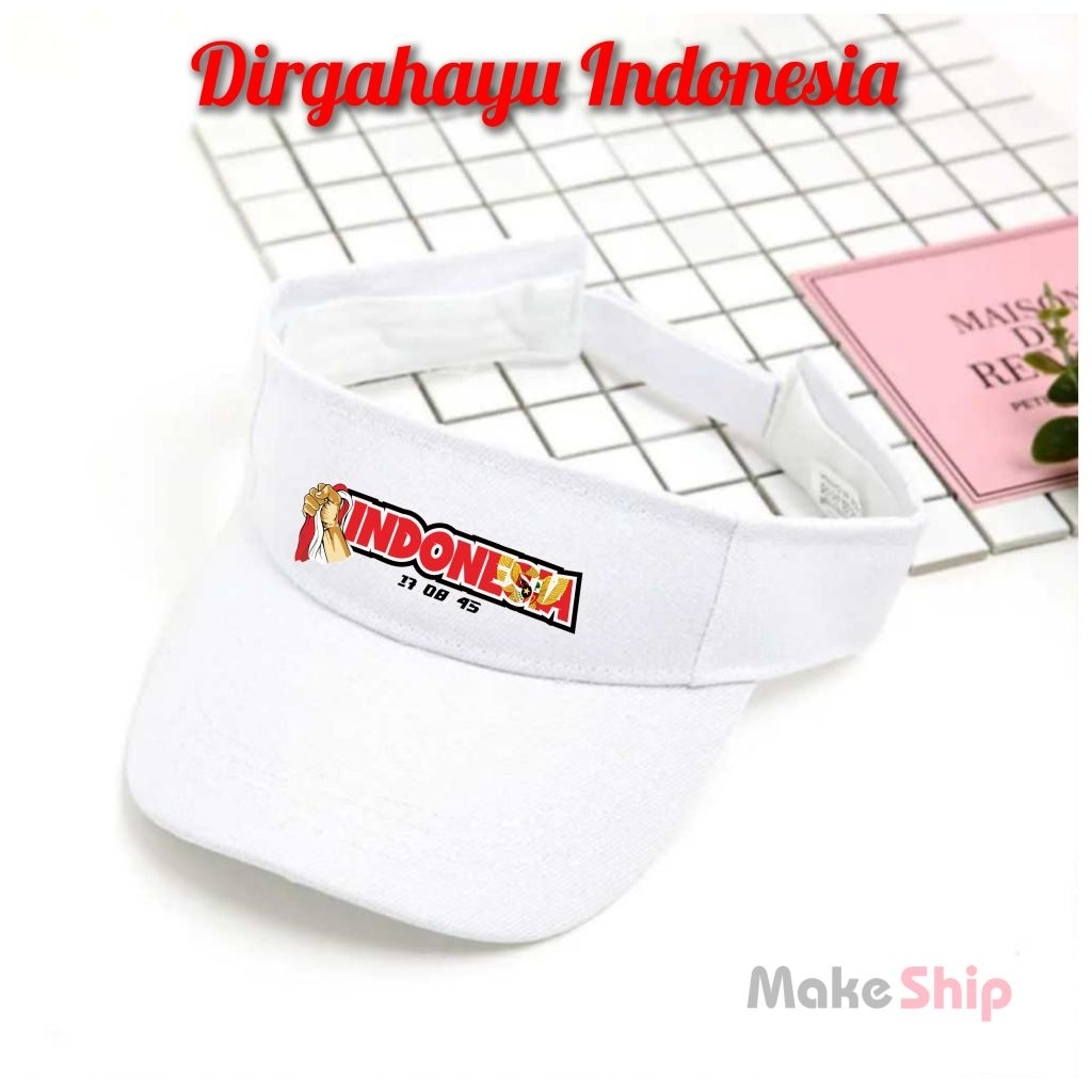 Topi Golf Merah Putih Topi Caddy Merah Putih Topi Agustus Hut Indonesia