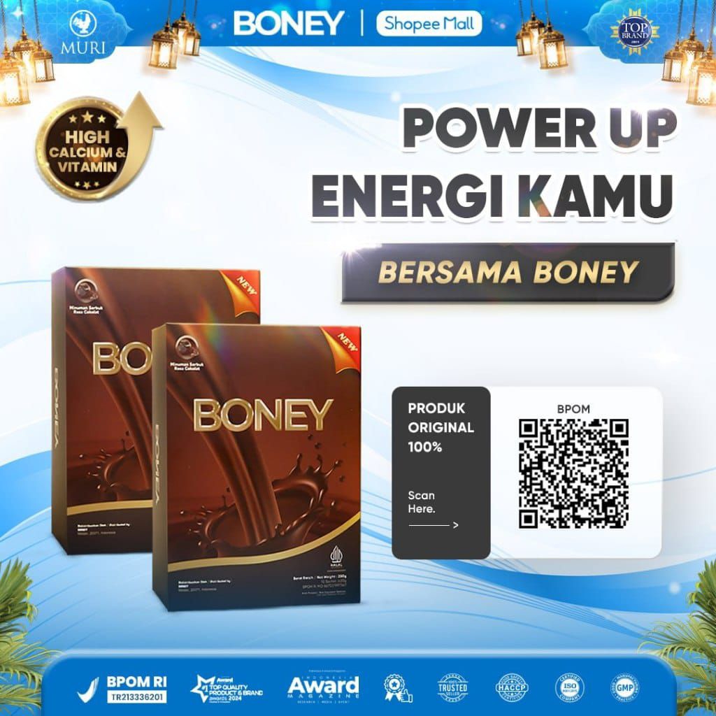 

Susu Boney Herbal Untuk Peninggi Membantu Menutrisi Tulang 1 Box Isi 10 Sachet