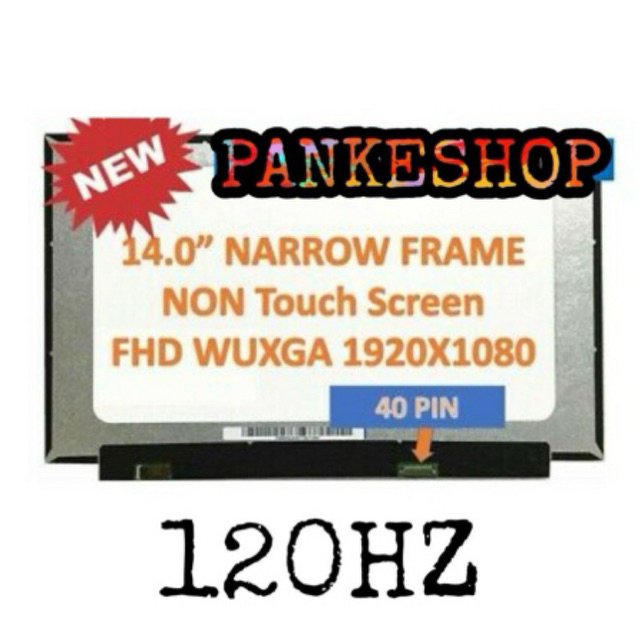 Layar LCD LED Asus ROG Zephyrus G14 GA401 GA401QM IPS 144HZ FHD
