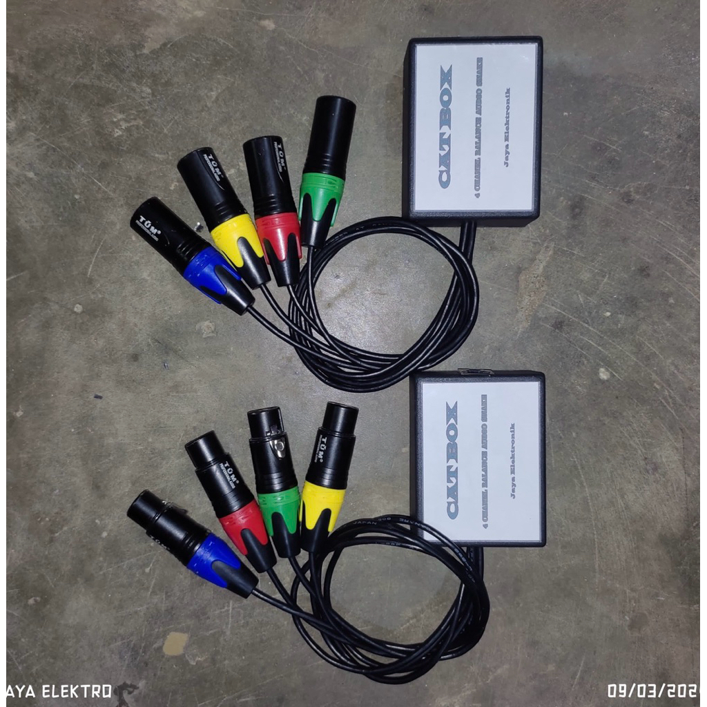 kabel snake lan 4 channel balance LAN converter XLR to LAN XLR