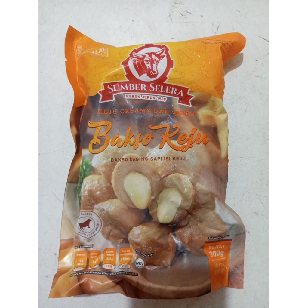 

Sumber selera Bakso keju 300gr / Baso daging sapi isi keju