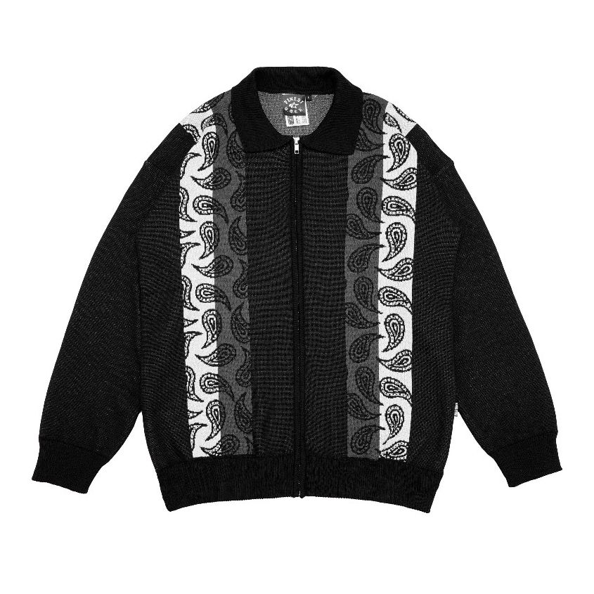 GDCK Polo Knit PARTE / Sweater Polo Knitting Katun Black / Poloshirt Rajut Hitam