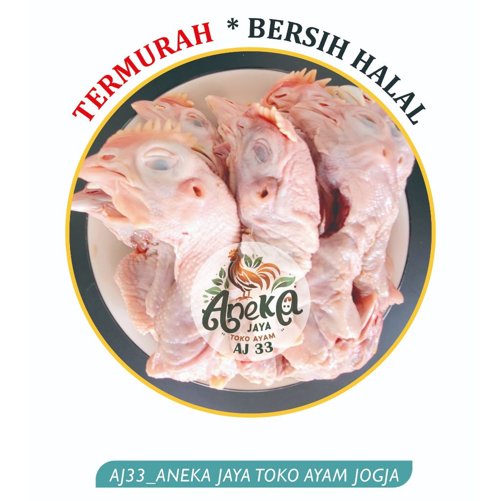 

Kepala Leher Ayam ukuran random berat 950gr
