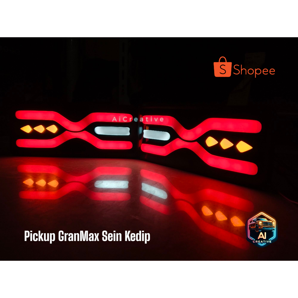 LAMPU REM GRANMAX PICKUP VARIASI COSTUM SEIN KEDIP SUPER TERANG