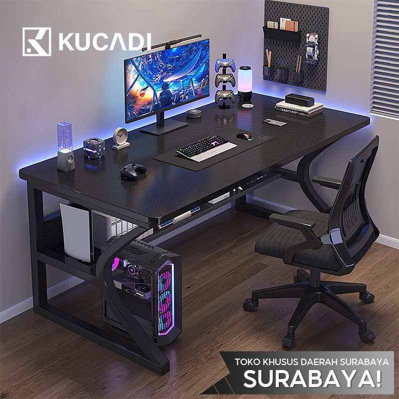 KUCADI [Pengiriman dari Surabaya]   Meja Gaming Meja Komputer Minimalis Modern Meja Laptop Meja Bela