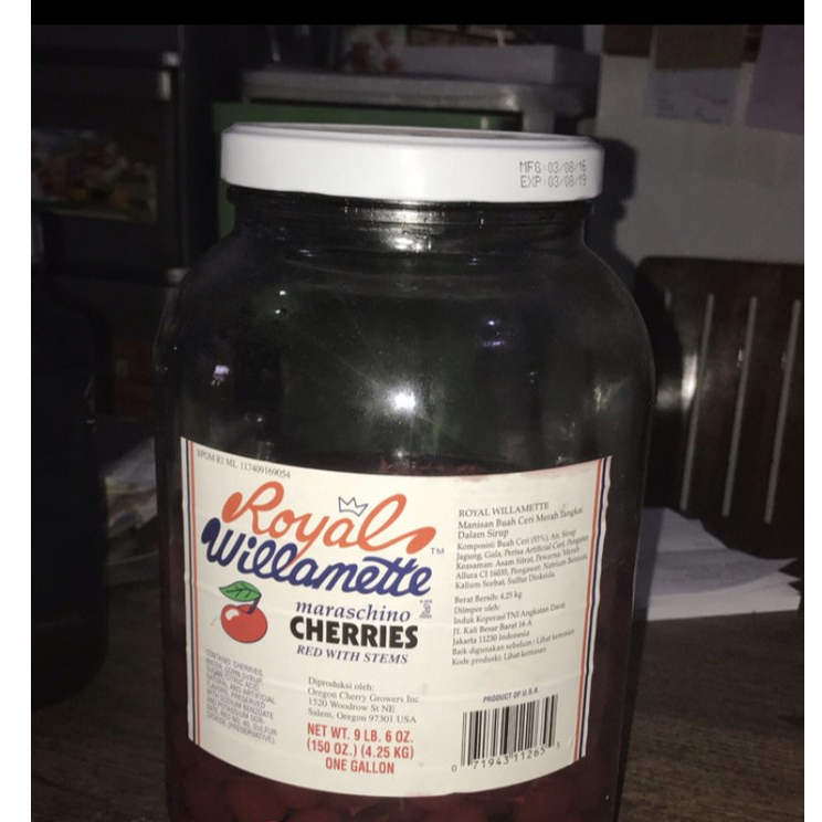 

Ceri Tangkai Merah Rep 500gr - Cherry