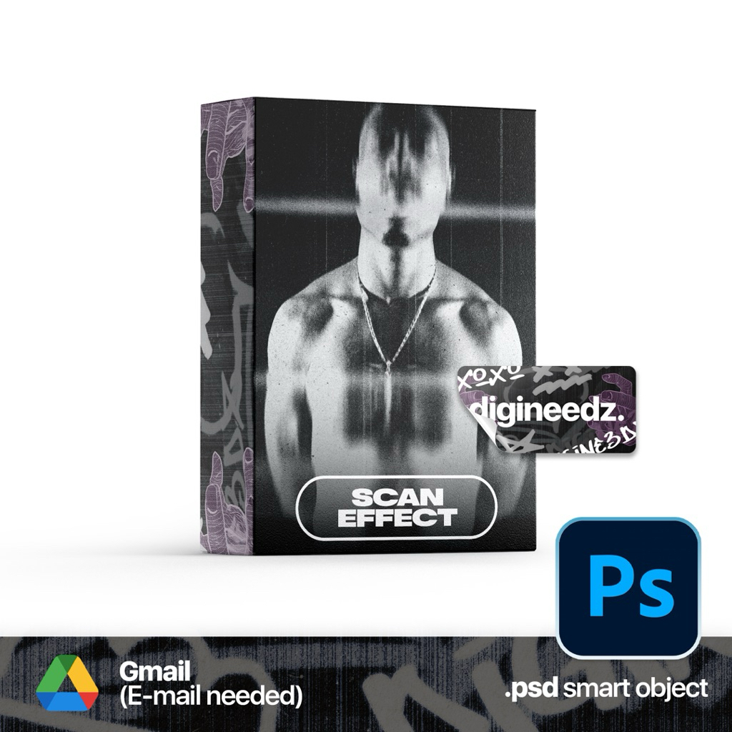SCAN EFFECT - Photoshop Effect - digineedz