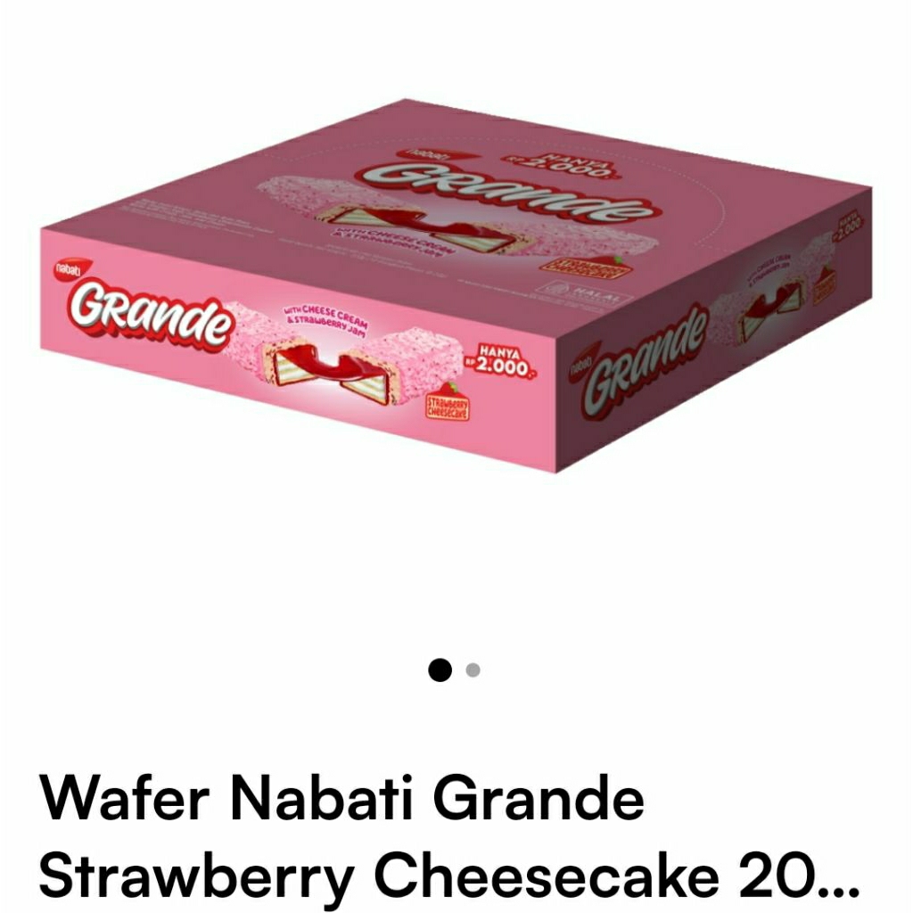 

COD wafer Grande strawberry cheese / nabati grande cheese / grande cheese