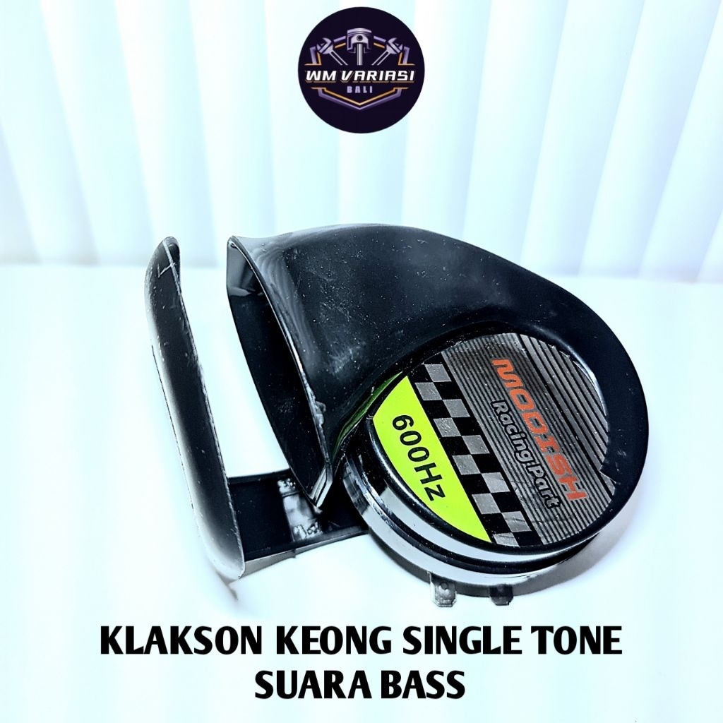 Klakson Model Keong Single Tone Suara Keras Bass Cover Lubang Klakson Motor Mobil Mirip Denso