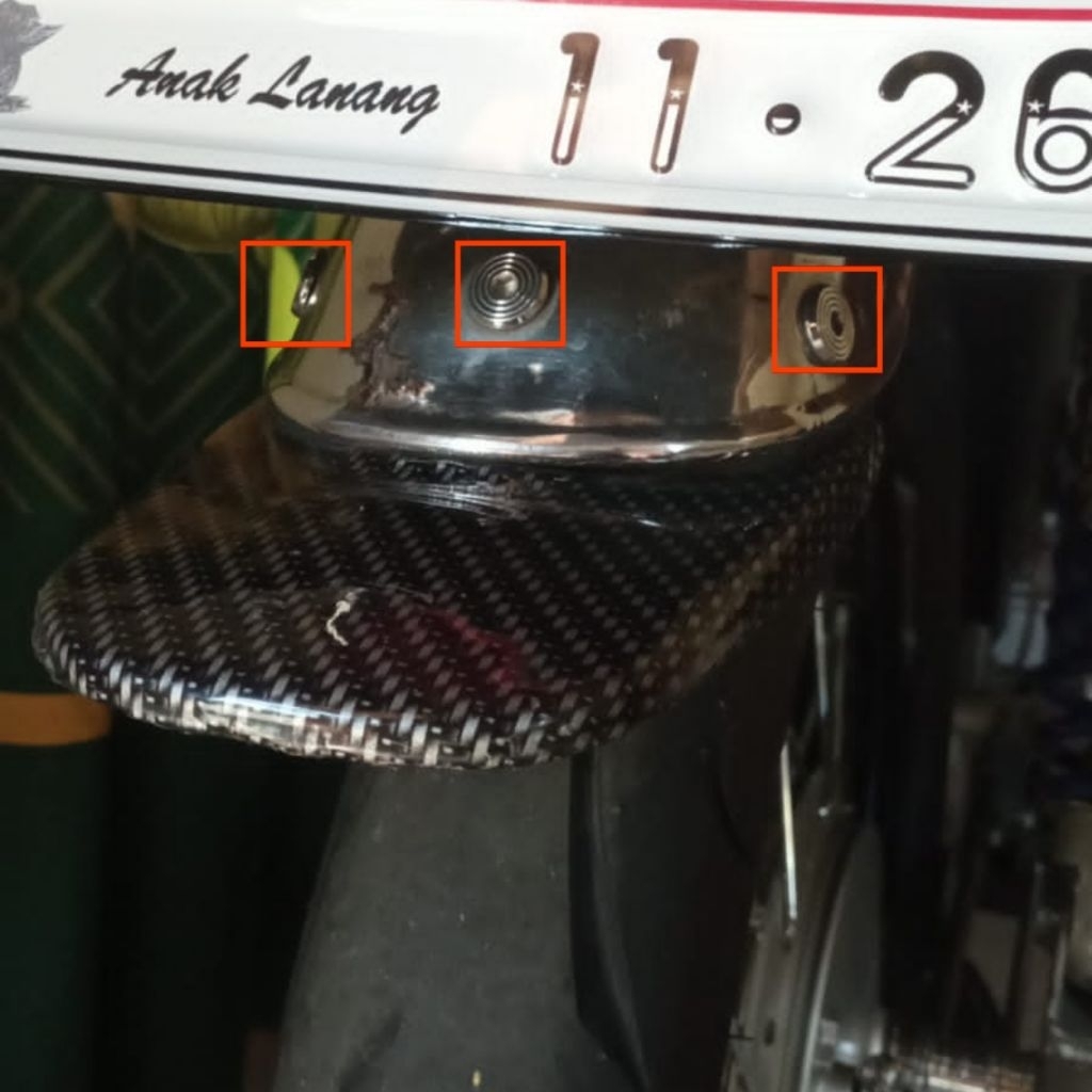 SET BAUT PROBOLT KEPETAN BELAKANG/SLEBOR KECIL GL100 ORIGINAL HENG THAILAND