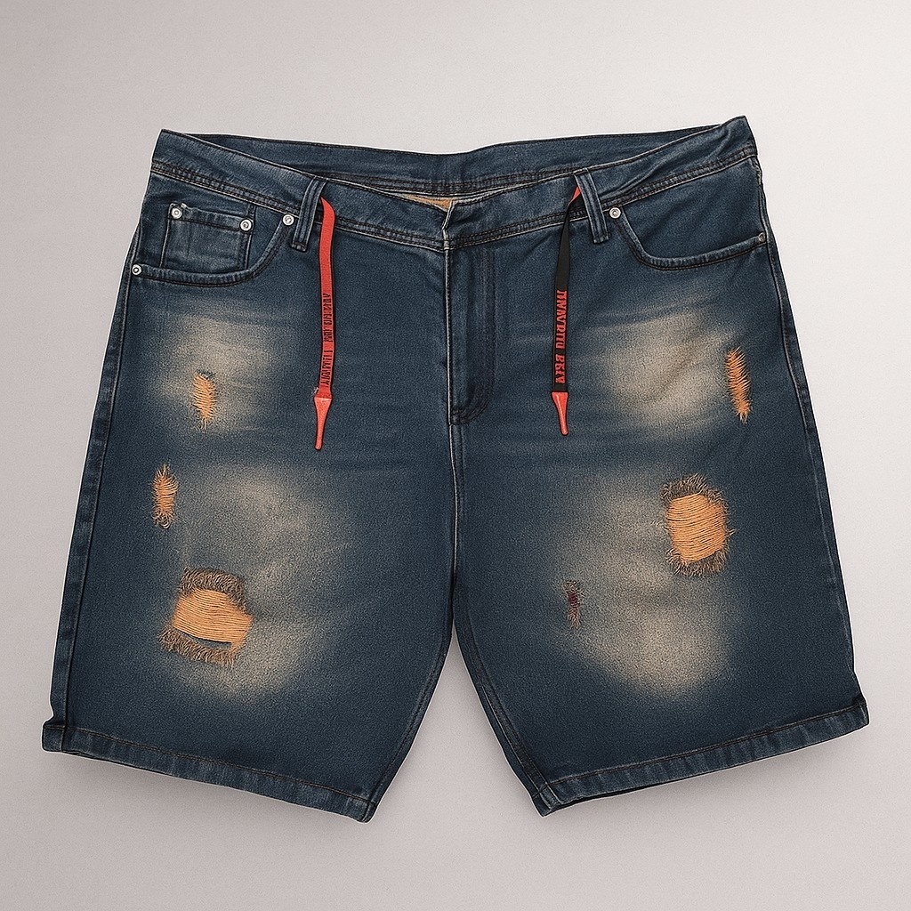 celana pendek pria - celana jeans sobek pendek cowok - celana jeans pria celana pendek jeans sobek