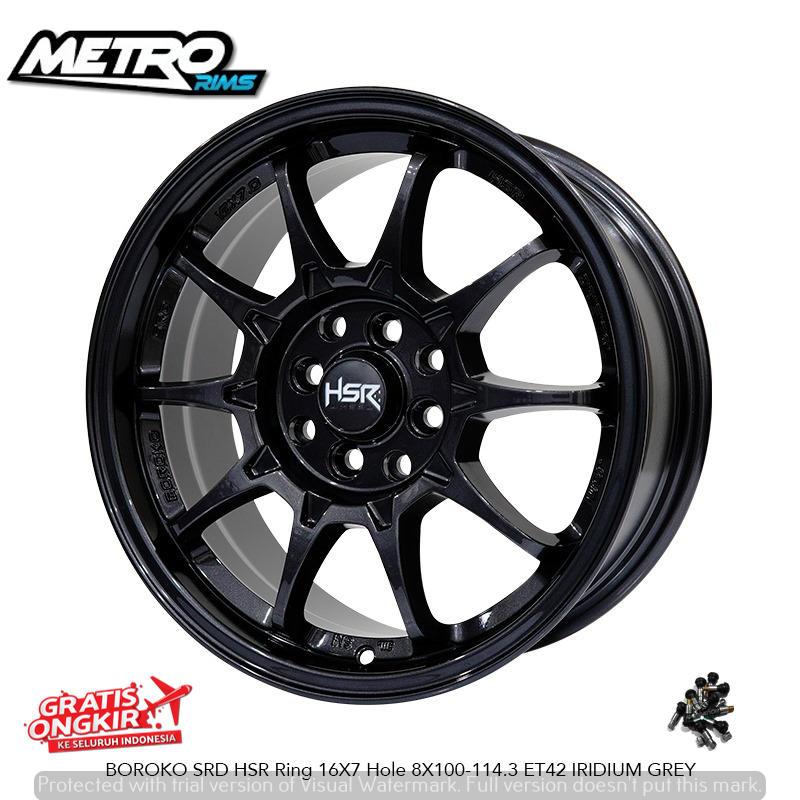 terbaru velg model jdm style ring 16x7 untuk mobil yaris jazz gk5 fiesta velk hsr srd r16 gun metal