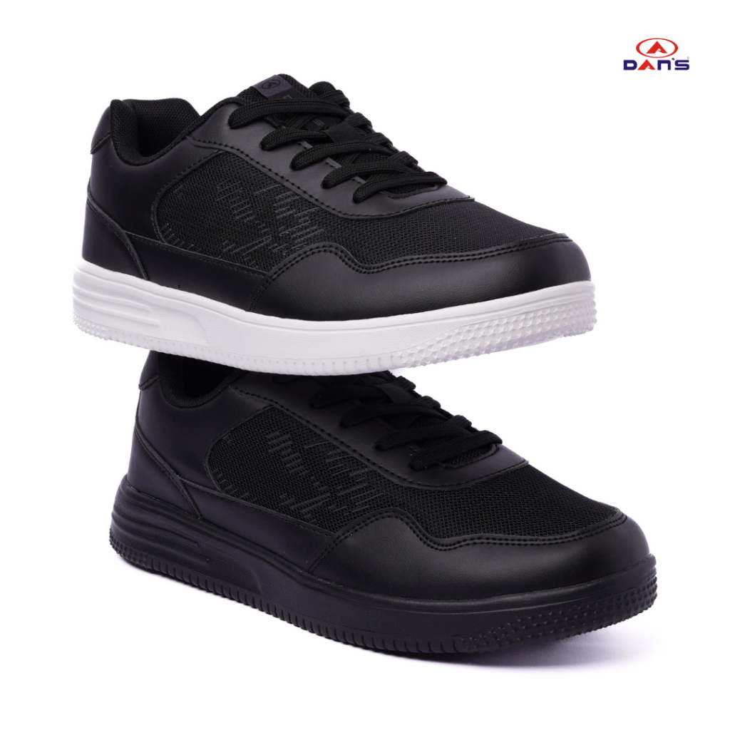 DANS - Sepatu Dewasa Pria dan Wanita - Jexley | Sneakers Warna Hitam dengan Sol Empuk & Ringan