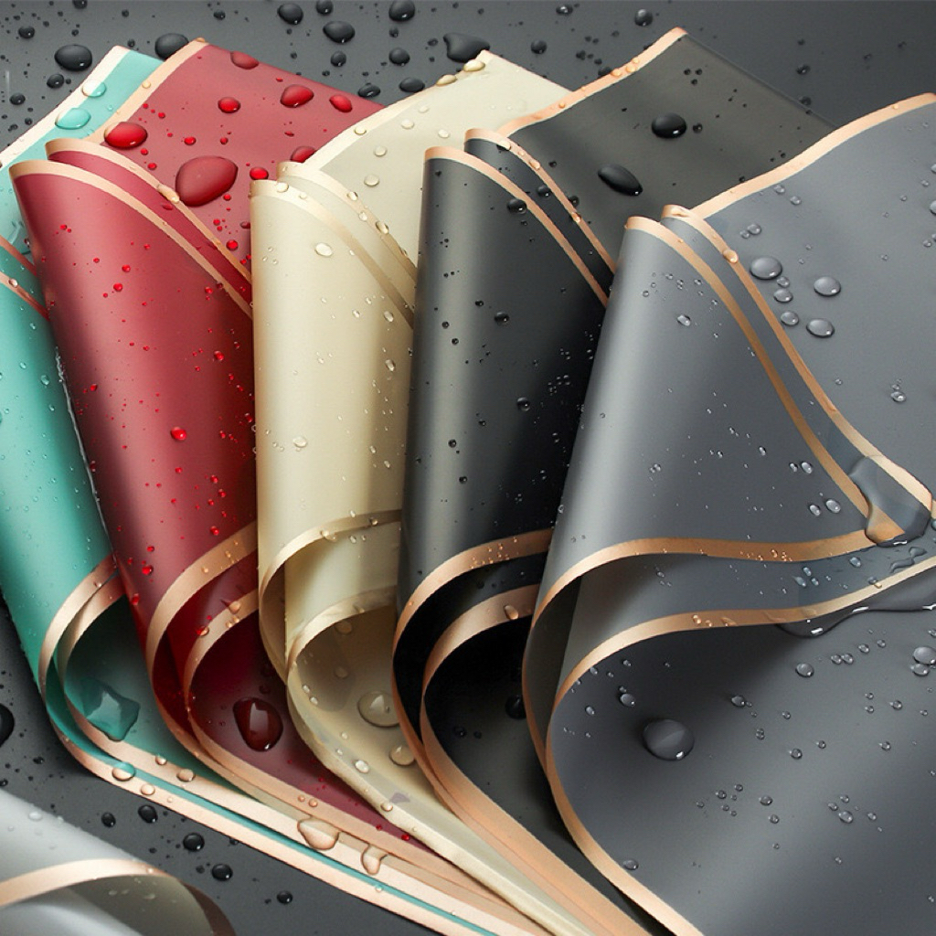 

Flower Wrapping Paper Varian List Gold Emas Kertas Buket Bunga Cellophane Florist goldline