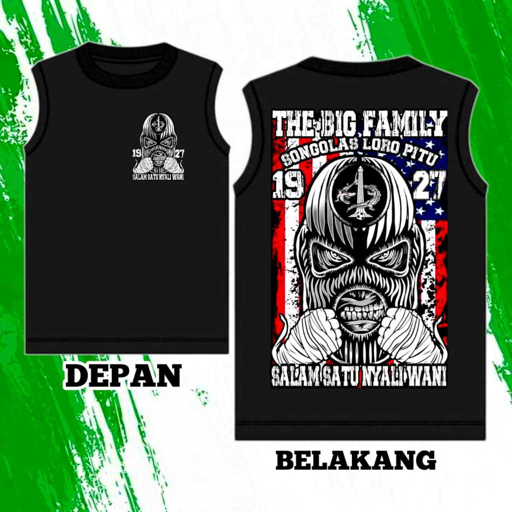 KAOS SINGLET THE BIG FAMILY PERSEBAYA 1927 FULL / KAOS DISTRO PERSEBAYA