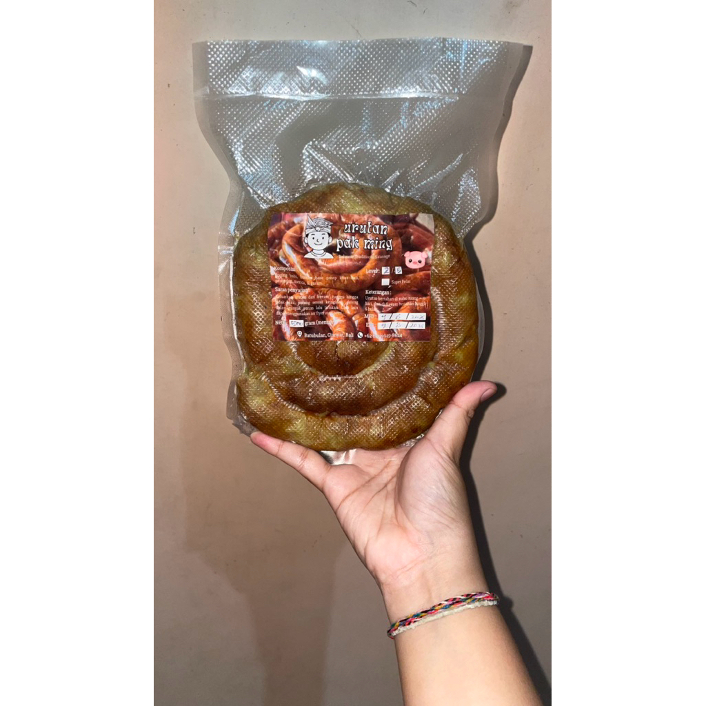 

URUTAN PAK MING / BALINESE TRADITIONAL SAUSAGE / URUTAN KHAS BALI / URUTAH BABI GORENG 500 GRAM / GRATIS ONGKIR / BESTSELLER