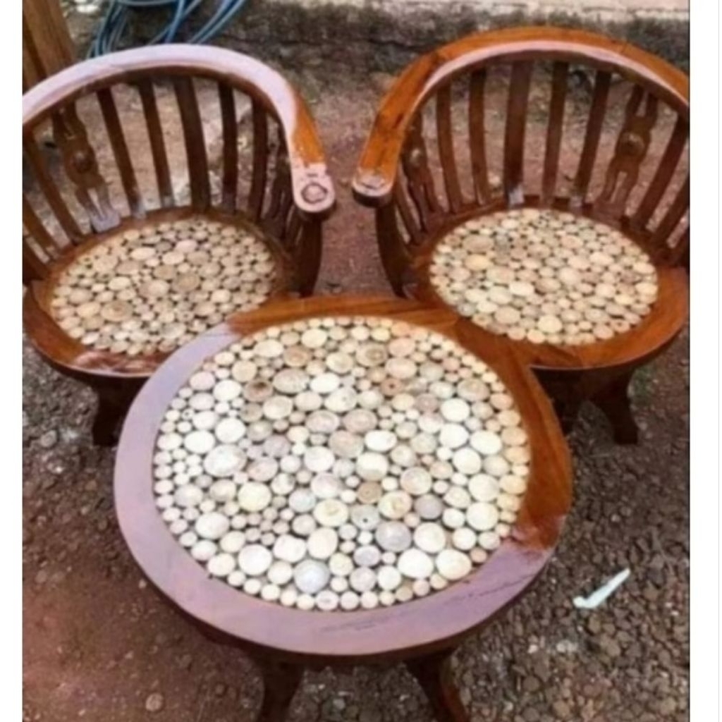 Kursi Teras Mangkok Kayu Jati Kursi Teras Kayu Jati