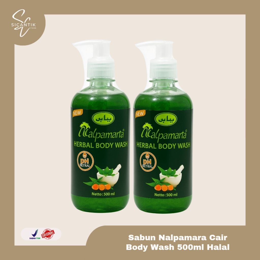 SABUN NALPAMARA CAIR ORIGINAL 500 ML | NALPAMARA BODY WASH SABUN ARAB HERBAL WHITENING SOAP HALAL OR