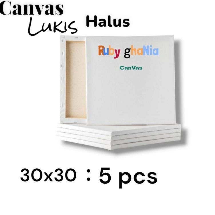 

KODE P68W KANVAS LUKIS 3x3cm isi 5 pcs Canvas lukis 3x3kanvas Halus