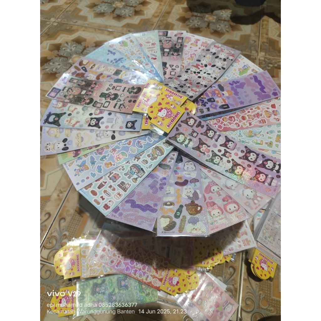 

stiker panjang 2d mainan untuk kreatif anak