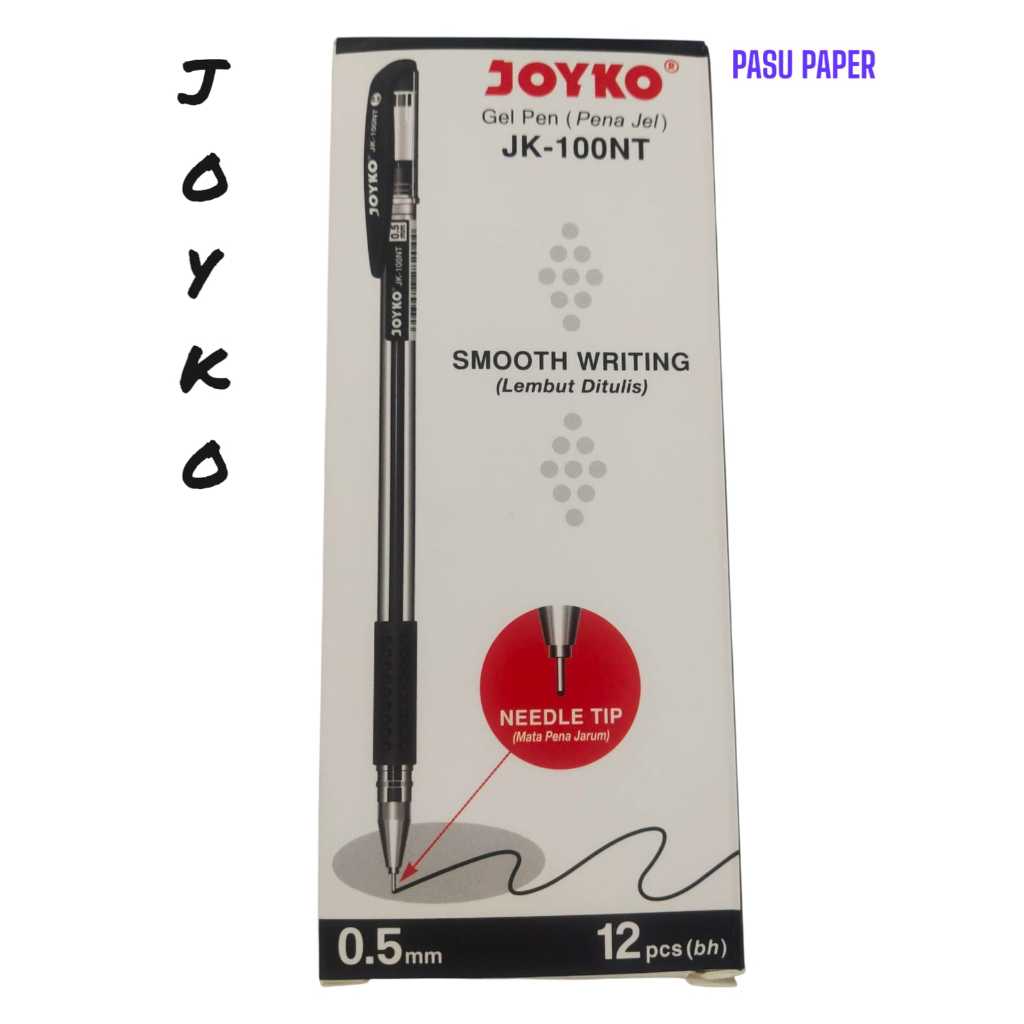 

Gel Pen - Pena Jel JOYKO 100NT - 0,5mm - Bulpen Joyko Pulpen Jel Lembut ditulis - PCS