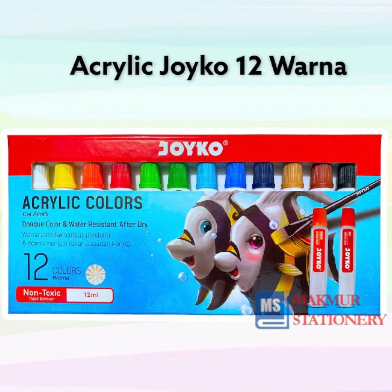 

KODE T66B Acrylic Color Cat Akrilik Joyko TiTi ACC12ML12 Warna Colors