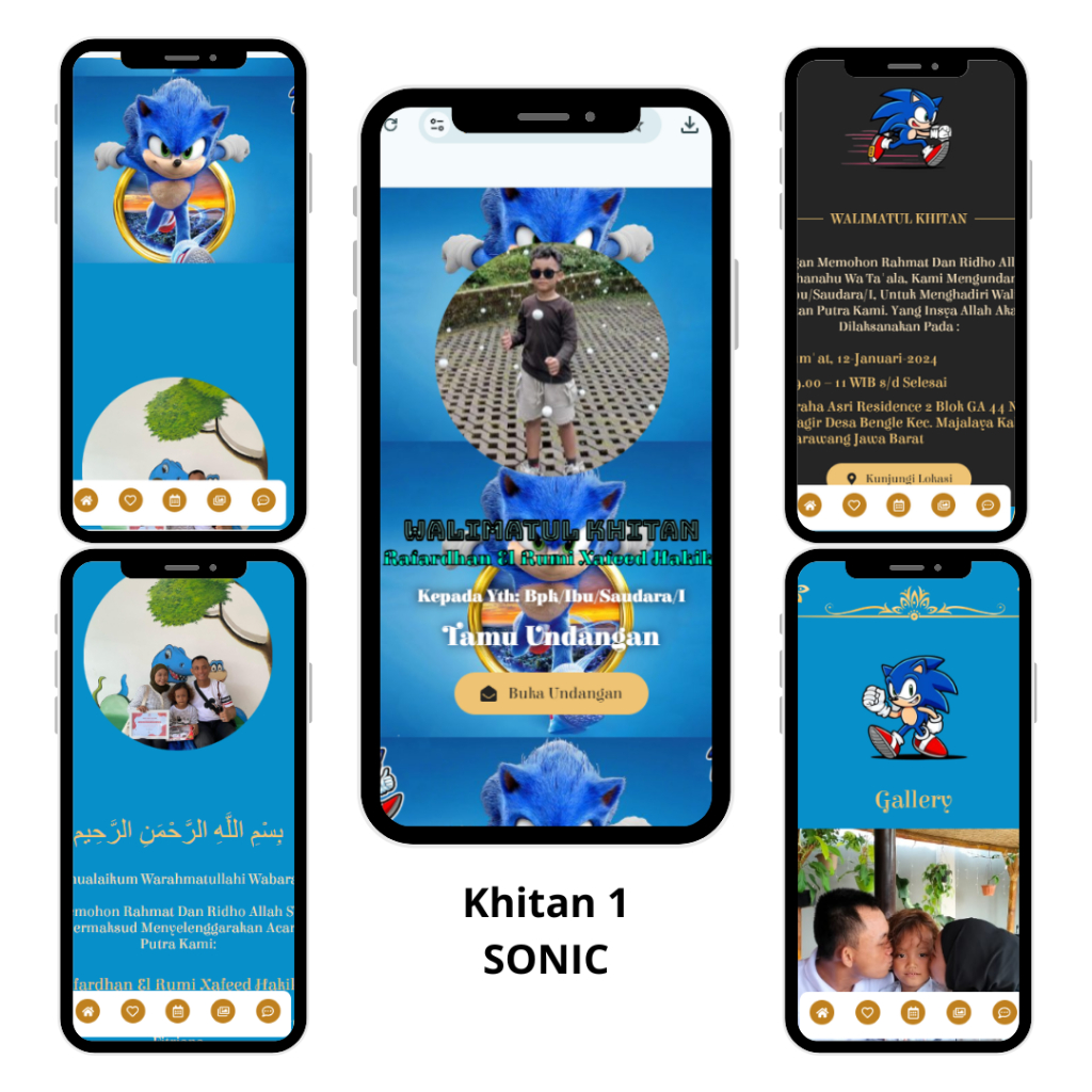 Undangan Digital Website Khitan Premium - Tema Anak