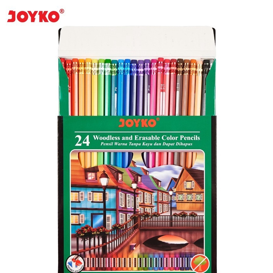 

KODE F24J Pensil Warna Joyko CP115 24 Warna Bisa di Hapus