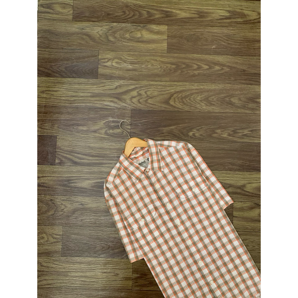 Kemeja TIMBERLAND Branded Gingham Short Sleeve