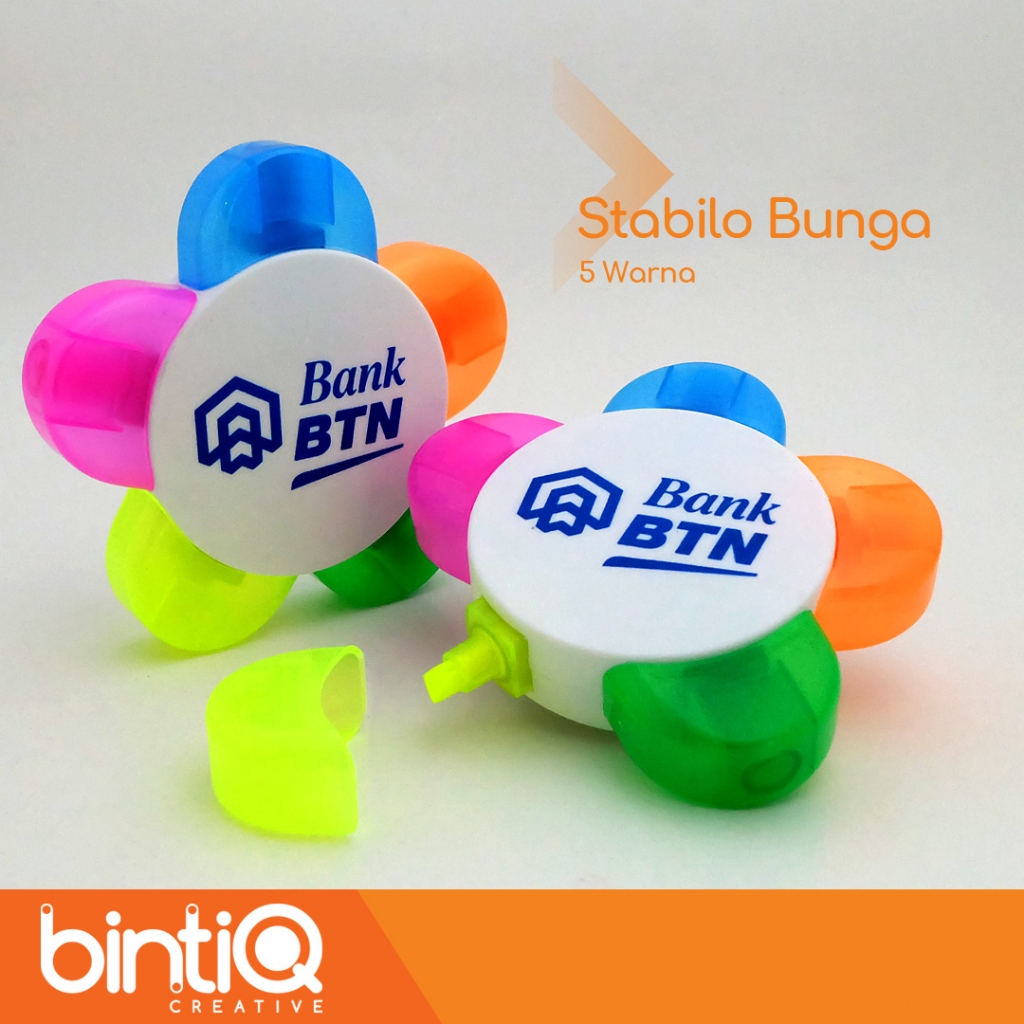 

Souvenir Highlighter / Stabilo Bunga 5 warna - POLOS