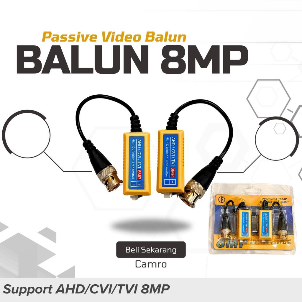 video balun cctv 1ch 8mp AHD HDCVI HDTVI