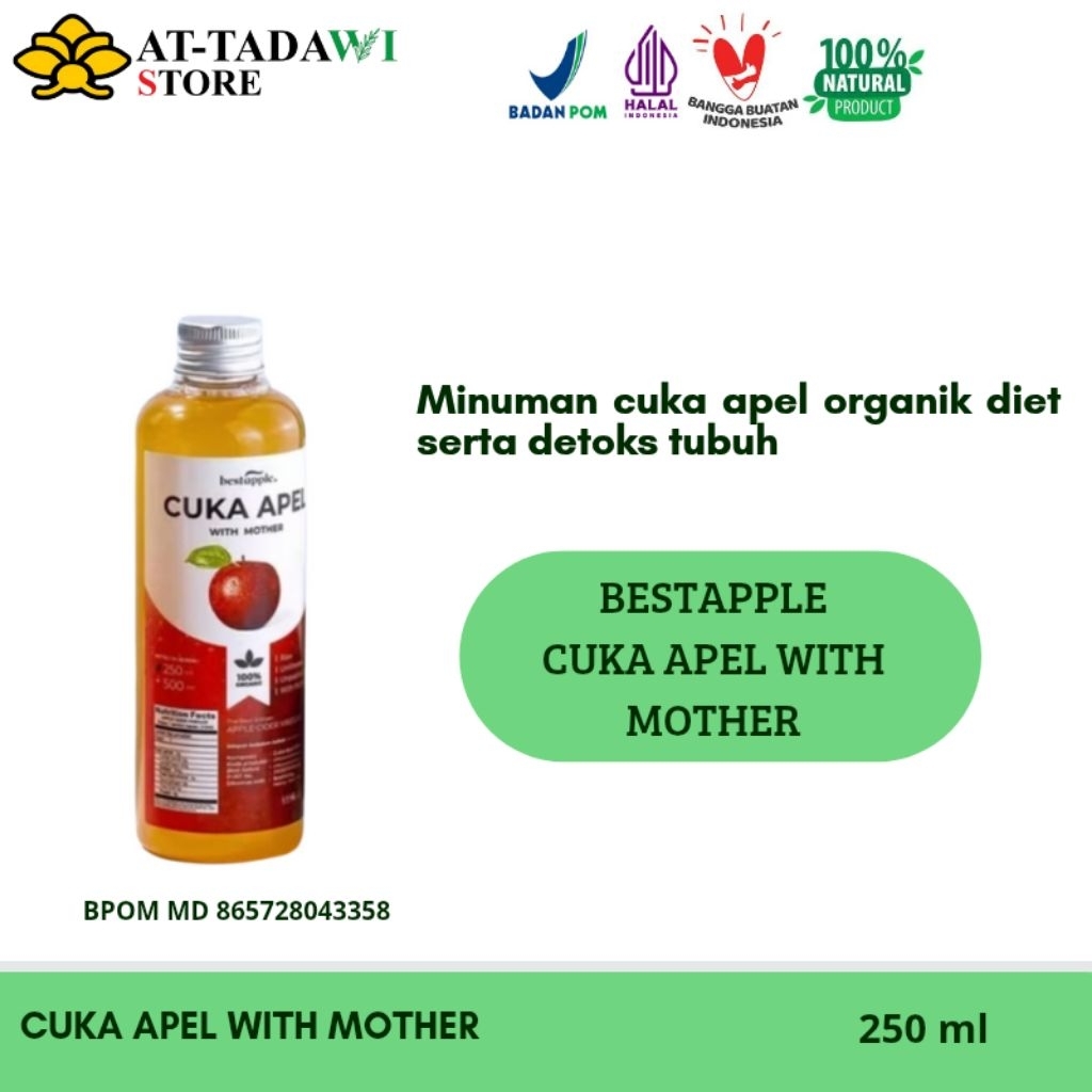 

BESTAPPLE - CUKA APEL WITH MOTHER - CUKA APEL ORIGINAL - the best artisan apple cider vinegar - 250 ml
