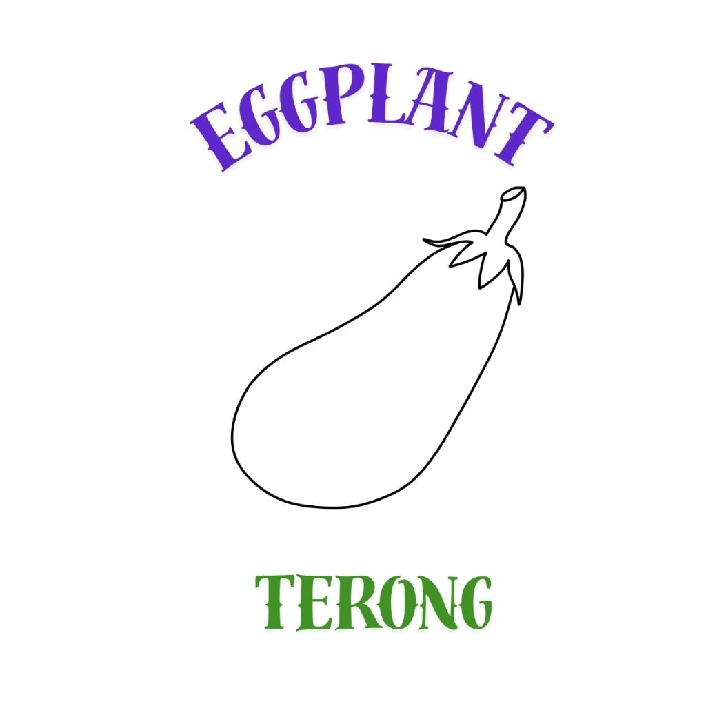 

[5pcs] Gambar mewarnai dan mengenal sayur coloring lucu anak 2 sisi