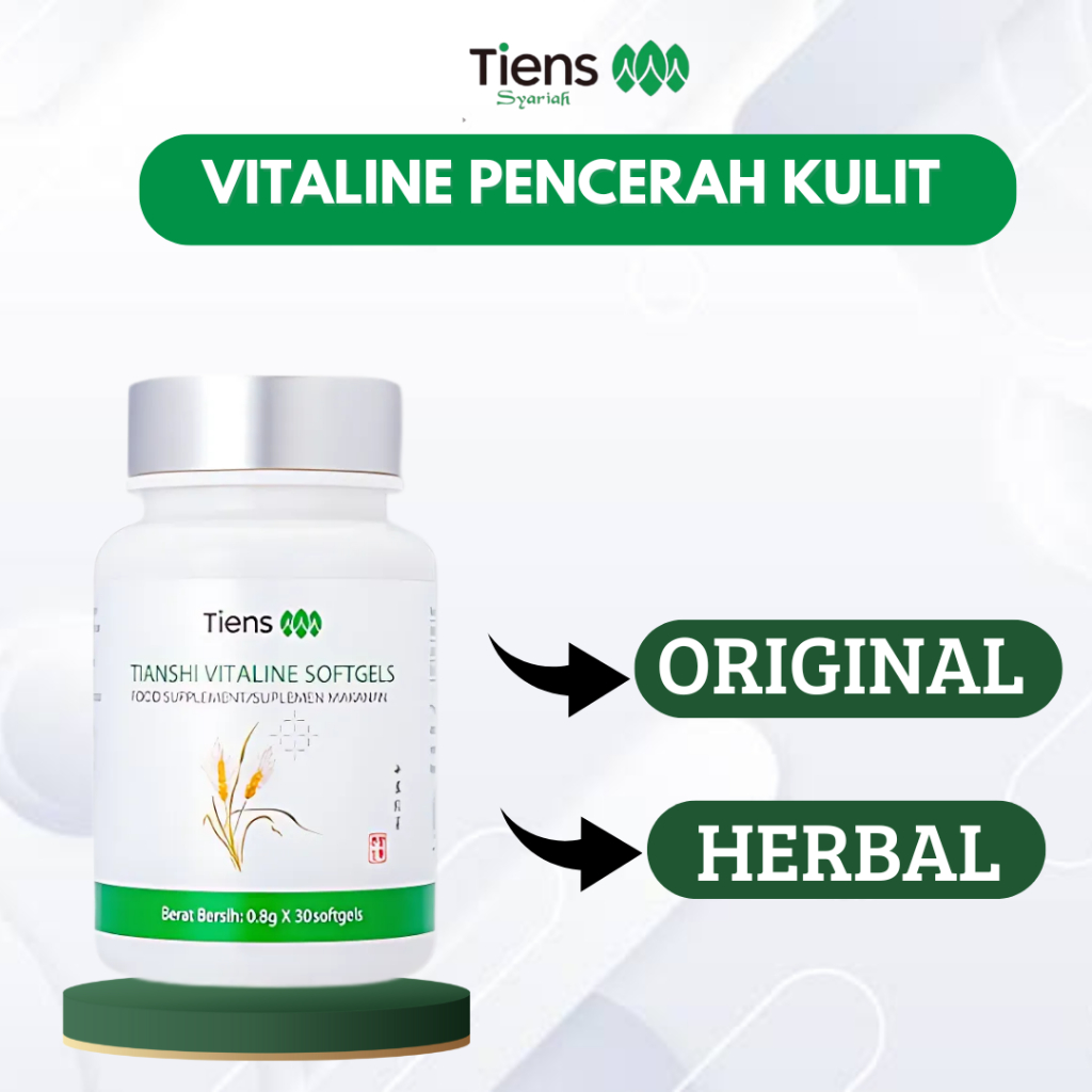 Pemutih Kulit Pemutih Wajah Pemutih Selangkangan Pemutih Kulit Wajah Serum wajah Vitaline Softgel