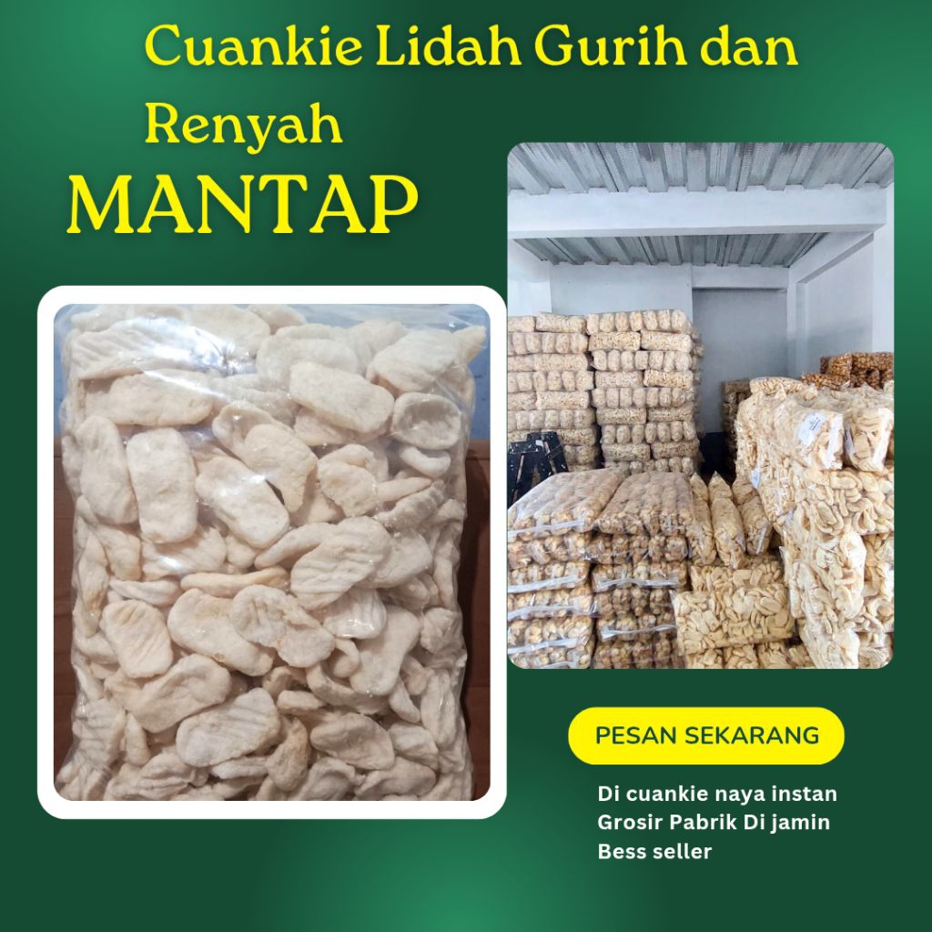 

Cuanki lidah biasa isi 200pcs free kardus dan bubblewarf