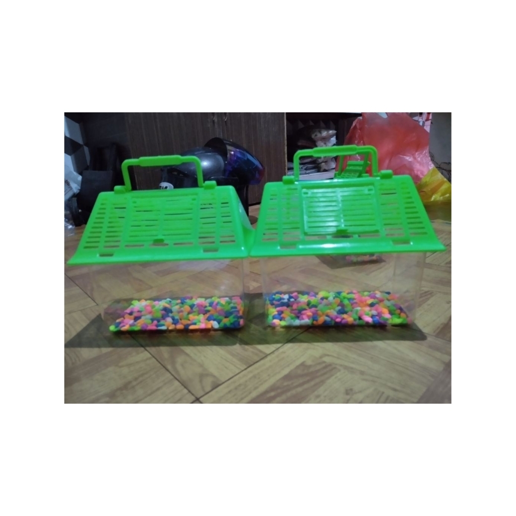 aquarium mini lengkap batu hiasnya