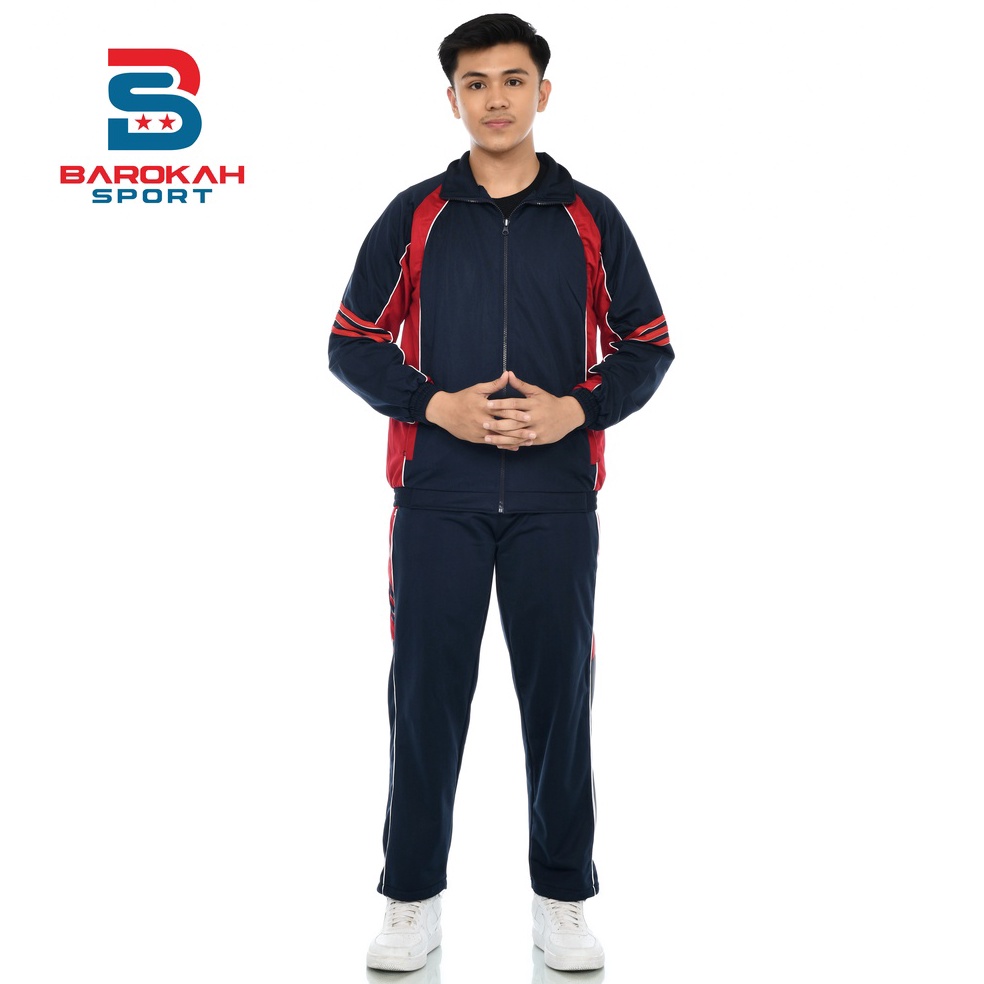 KODE F6W Setelan Olahraga Pria Wanita Unisex Seragam Olahraga Setelan Jaket Celana Olahraga Jaket Sp