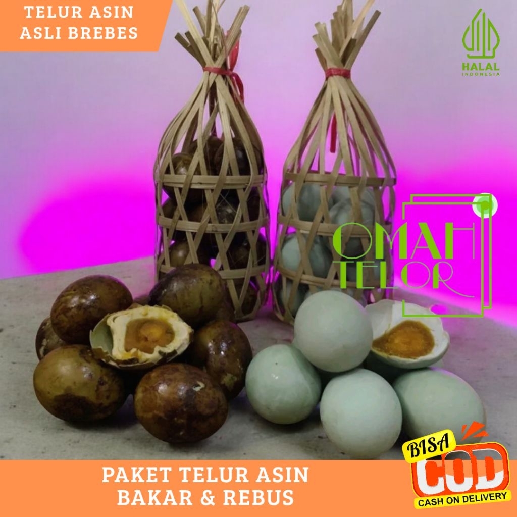 

Paket Isi 30 Telur Asin Kombinasi Telur Asin Rebus Telur Asin Bakar Masir Berminyak Matang Asli Brebes Kualitas Premium Termurah