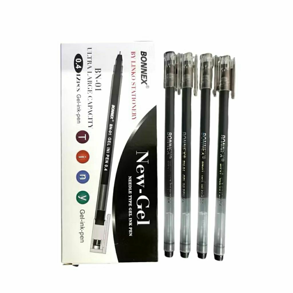 

Bolpen Pulpen Gel BONNEX Murah New Gel