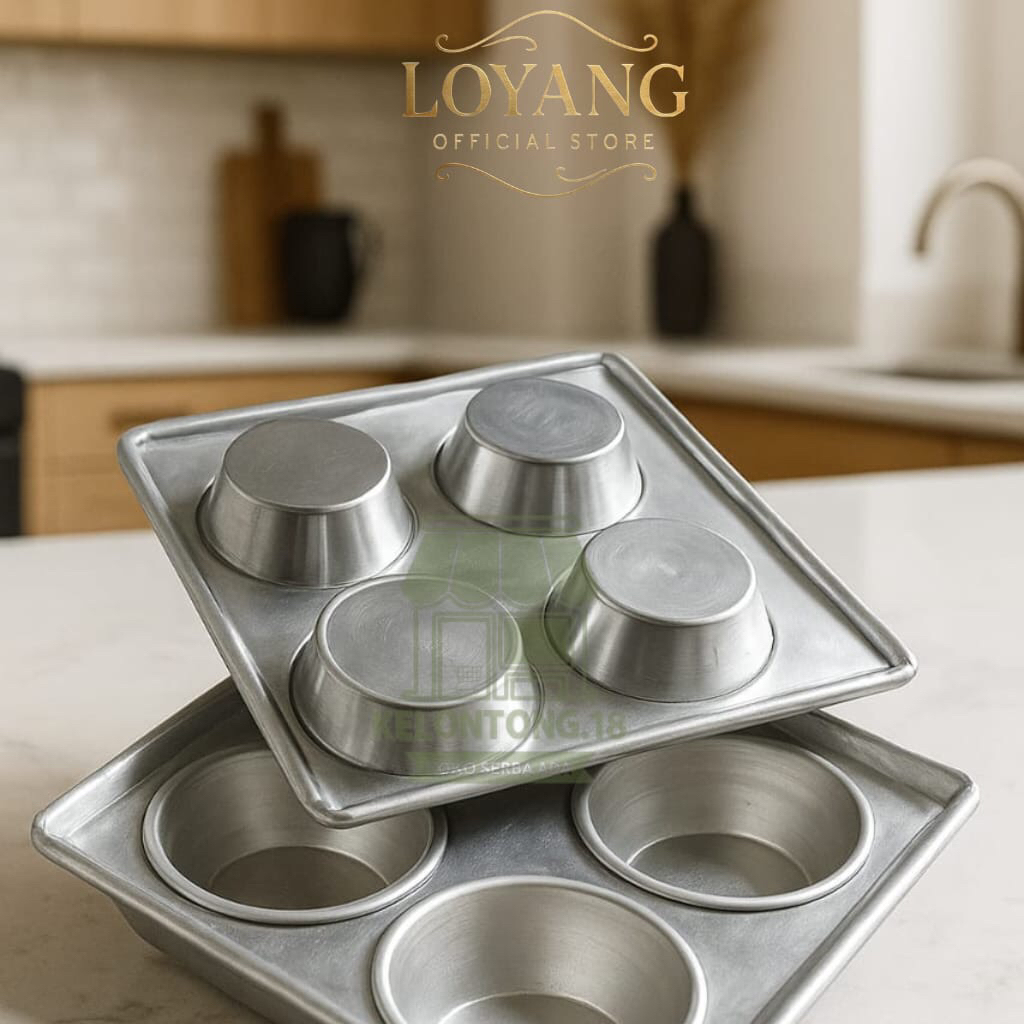 cetakan wedang sodan isi 4 / Loyang wedang kopo / Cetakan cupcake isi 4