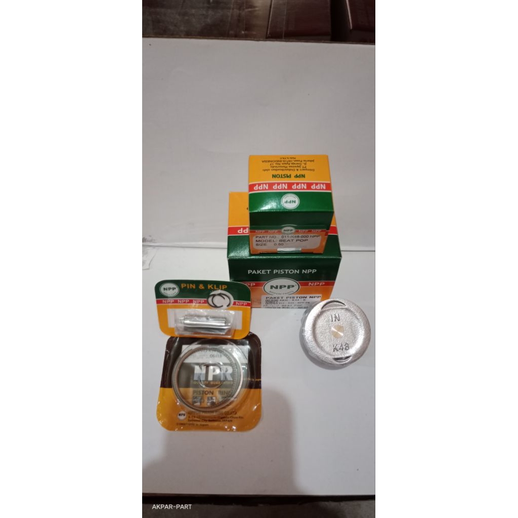 PISTON KIT K44 BEAT FI BEAT ESF SCOOPY FI ESF VARIO FI ESF STATER ALUS ORI NPP
